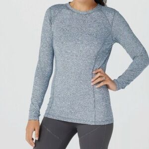 🆕 Zuda Z-Ultrasoft Space Dye Long-Sleeve Crew-Neck Top